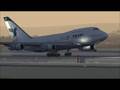 Iran Air 747-SP landing Zurich Airport