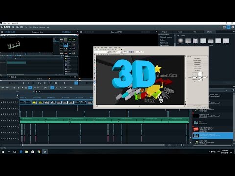 MAGIX Video Pro X8 3D Logo Text And Title Test Review