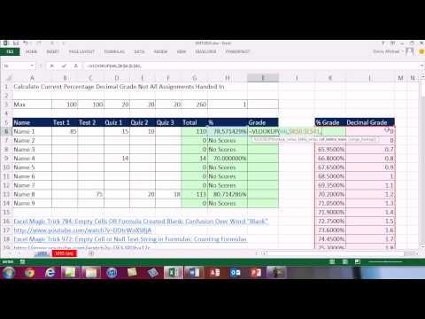 how to calculate grade percentage