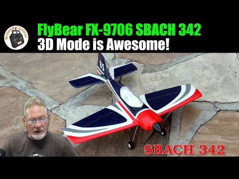 3D Mode is Awesome! FlyBear FX-9706 SBACH 342 4CH 550mm from Banggood!