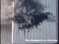 Amatuer CU on North Tower after hit, man talking in... Amatuer CU on North Tower after hit, man talking in...