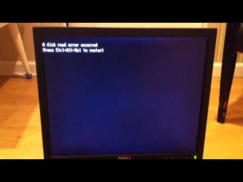 how to repair a disk read error occurred