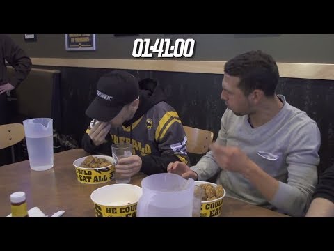 NEW - The world's greatest competitive eater Takeru Kobayashi goes undercover at Buffalo Wild Wings in Westbury, NY, while rocking a Divergent cap, as he pranks th...