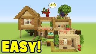Minecraft Survival House Tutorial Step By Step