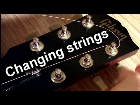 how to change electric guitar strings