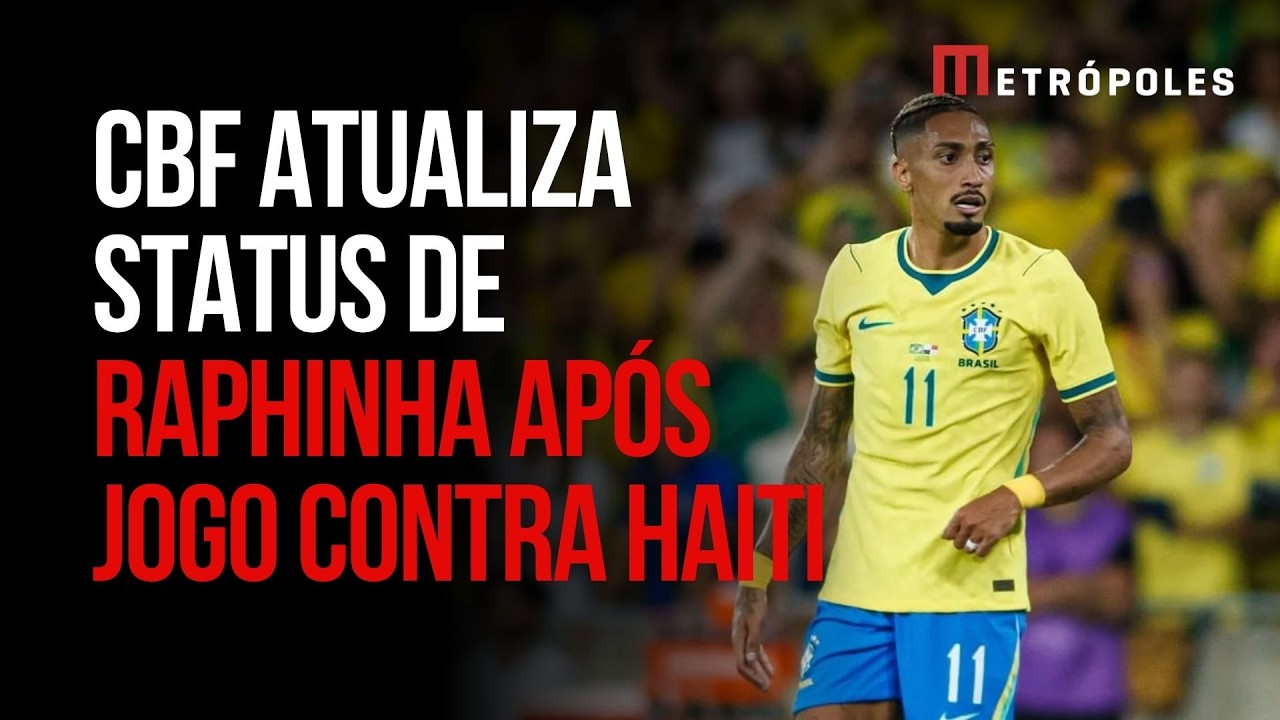 Raphinha fora da Copa? CBF atualiza situação do jogador, substituído no primeiro tempo
