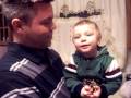 JJ listening to Barney cd saying his name - 16 months