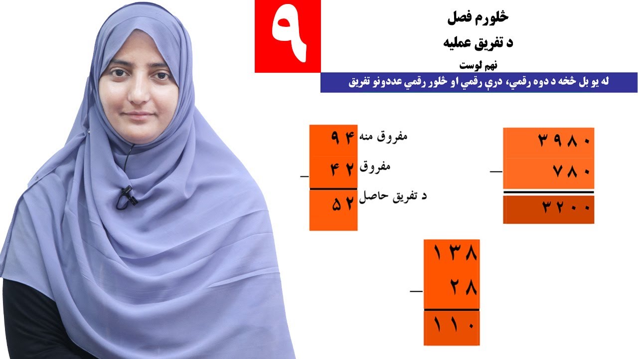 Class 3 - Math | Subtraction | Subtraction of numbers with multiple components - Lesson 9