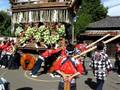 佐原諏訪神社祭礼　仲川岸区山車　の之字廻し