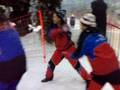 snow fight @ ski dubai