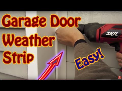 how to weather seal garage door