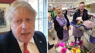 Boris Johnson praises supermarket workers and pharmacists as UK continues to battle coronavirus