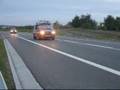 (cz.2) Przejazd kolumny radiowozów policji Warszawa - Łódź