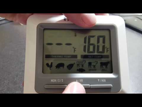 video-linktoworks-Habor Instant Read Digital Meat Thermometer and Timer...