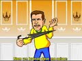 Charge - Dunga cantando Umbrella apos derrota para a Argenti