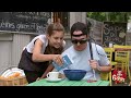 Blind Man Eats In...