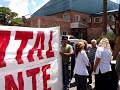 Movilizaci�n en el Hospital Mercante