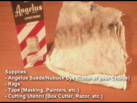 how to dye suede shoes