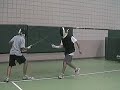 after a series of quarte disengage attacks, bijan takes several counter-ripostes before finishing with a  fleche. (for those striving for perfection--he's too close when i'm coming forward/hand is too far back in his sixte parry & he's not fully stretched in the fleche--aside from these things, i think bijan has admirable form but i'm his coach & biased...)