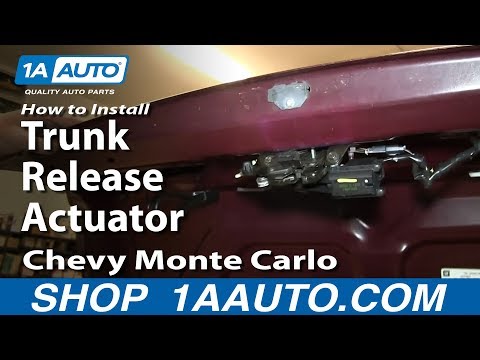 How To Install Replace Trunk Release Actuator 2000-07 Chevy Monte Carlo