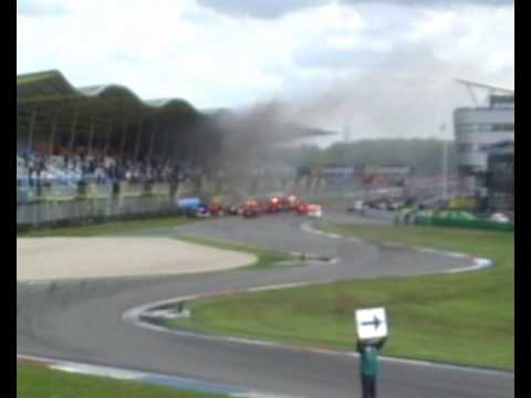 Dutch SuperCar Challenge Crash at SuperLeague Formula Assen 2010