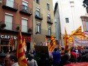 Manifestació treballadors/es TYCO ELECTRONICS AMP a Berga amb manifest