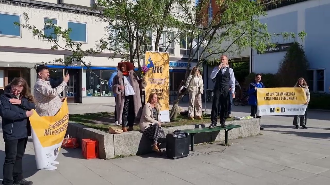 Mikael Cromsjö, MoDs torgmöte, 22 maj 2022, Bagarmossen