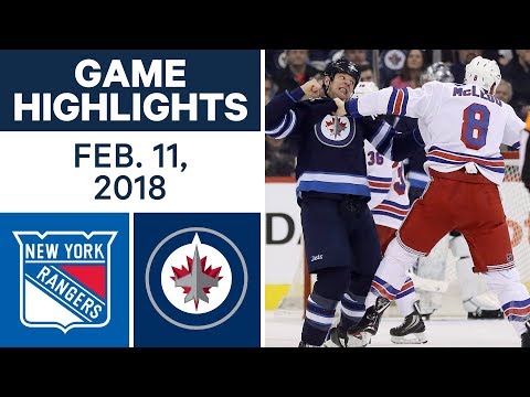 Video: NHL Game Highlights | Rangers vs. Jets - Feb. 11, 2018
