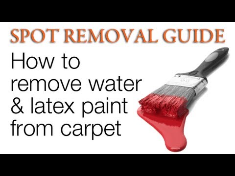 how to get paint out or carpet