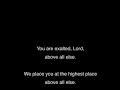 COVER OF: You Are Exalted (Above All Else) STEREO 1b
