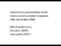 hacktivismo at the chaos communication congress 2006