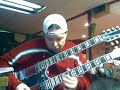me, playing the theme to knight rider, on my doubleneck.