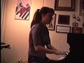 cassy playing the piano