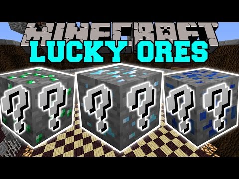 Minecraft: LUCKY ORES MOD (THE ULTIMATE TEST OF LUCK WHILE MINING!)) Mod Showcase