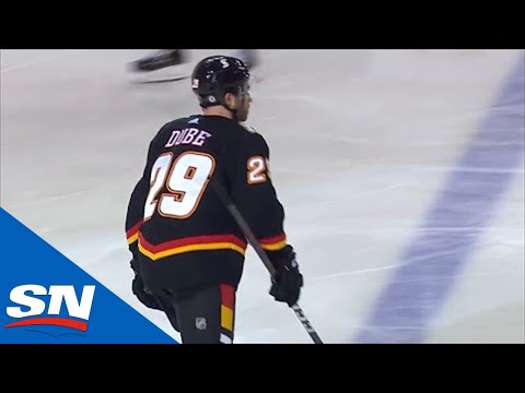 Dillon Dube Records First Career NHL Hat Trick Against Senators