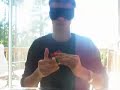 Rubiks Cube completed while blindfolded. Amazing