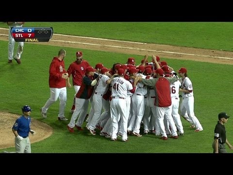 NL Central - 9/27/13: Trevor Rosenthal gets Darwin Barney to ground out for the final out of the game, which clinches the NL Central for the Cardinals Check out http://ML...