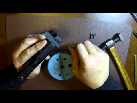 how to adjust front sight on s&w shield