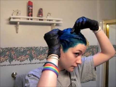 how to dye top of hair only