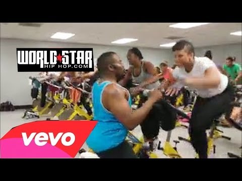 Workout Class Doing Exercise Routine To Webbie's