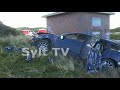 Schwerer Unfall auf Sylt nähe Sansibar - Auto total zerstört