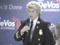 Michigan Firefighters Devos Guiliani Rally