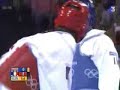 the referee of this match is mohamed riad ibrahim international olympic referee and the player is pascal gentil champion of athens 2004 taekwondo. http://tae...