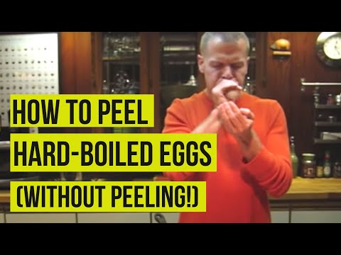 how to easy peel hard boiled eggs