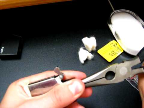 how to adjust zippo wick