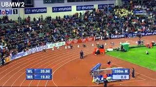 Click to View : Usain Bolt getting serious and taking the 200m in fine Bolt style at Oslo