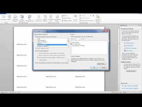how to create labels in excel