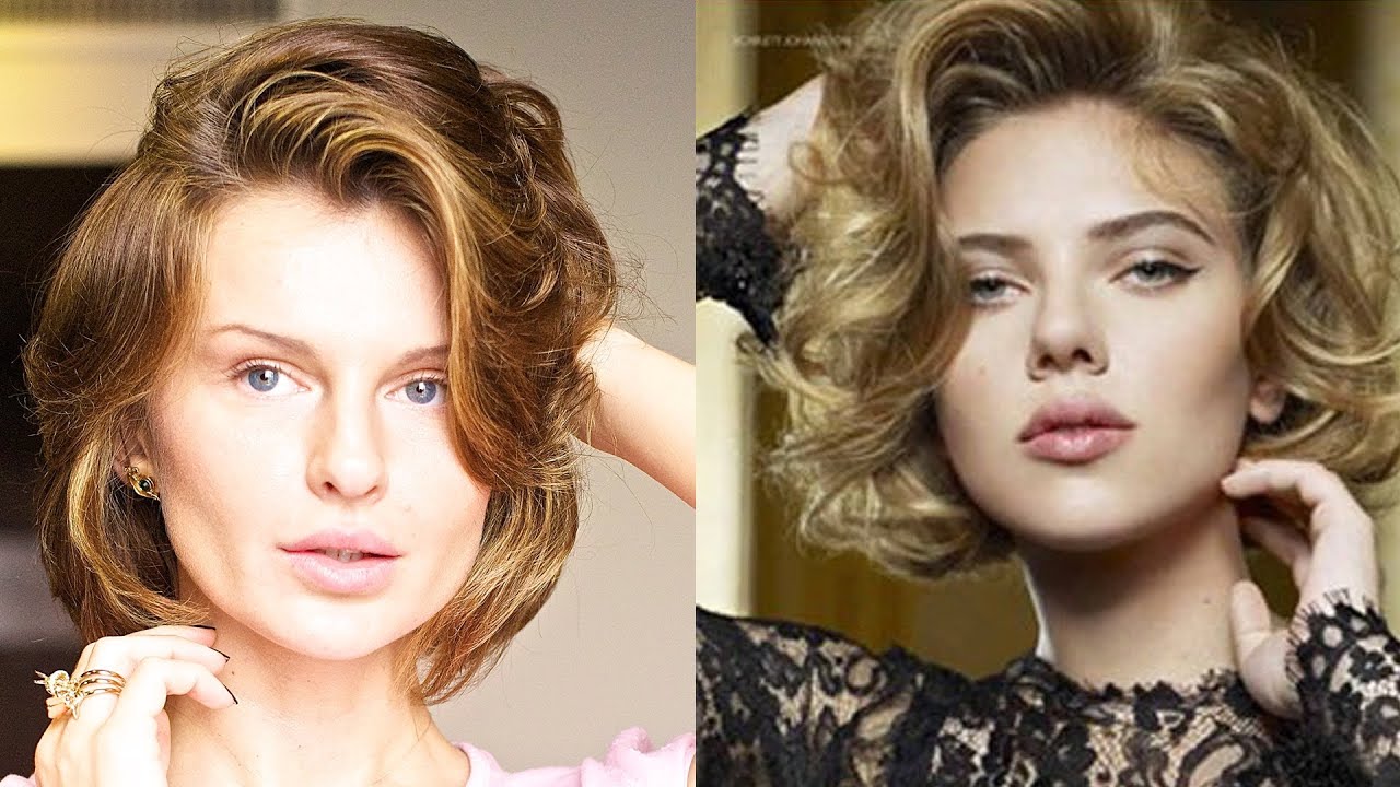 Скарлетт Йохансон ОБЪЕМНЫЕ ЛОКОНЫ САМА! ВСЕ САМА! / Hairstyle Scarlett Johansson(KatyaWORLD)