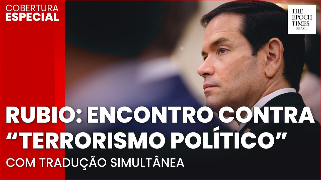 🔴 Rubio discursa a líderes globais sobre "terrorismo político de esquerda" | Tradução simultânea