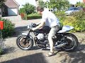 eerste ritje op de moto guzzi cafe racer